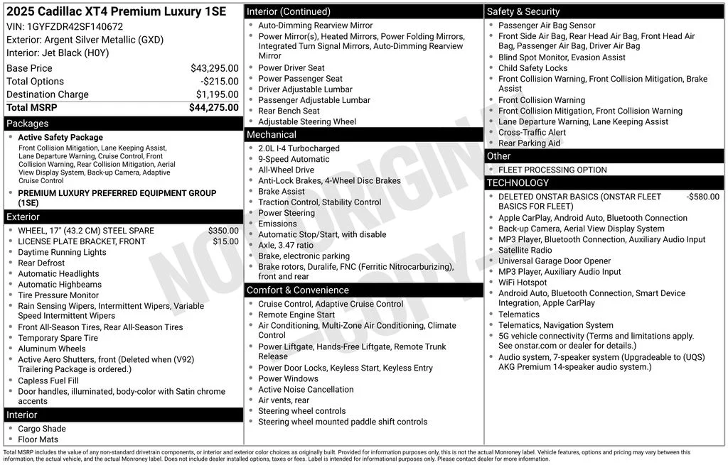 Used 2025 Silver Cadillac Premium Luxury image 6