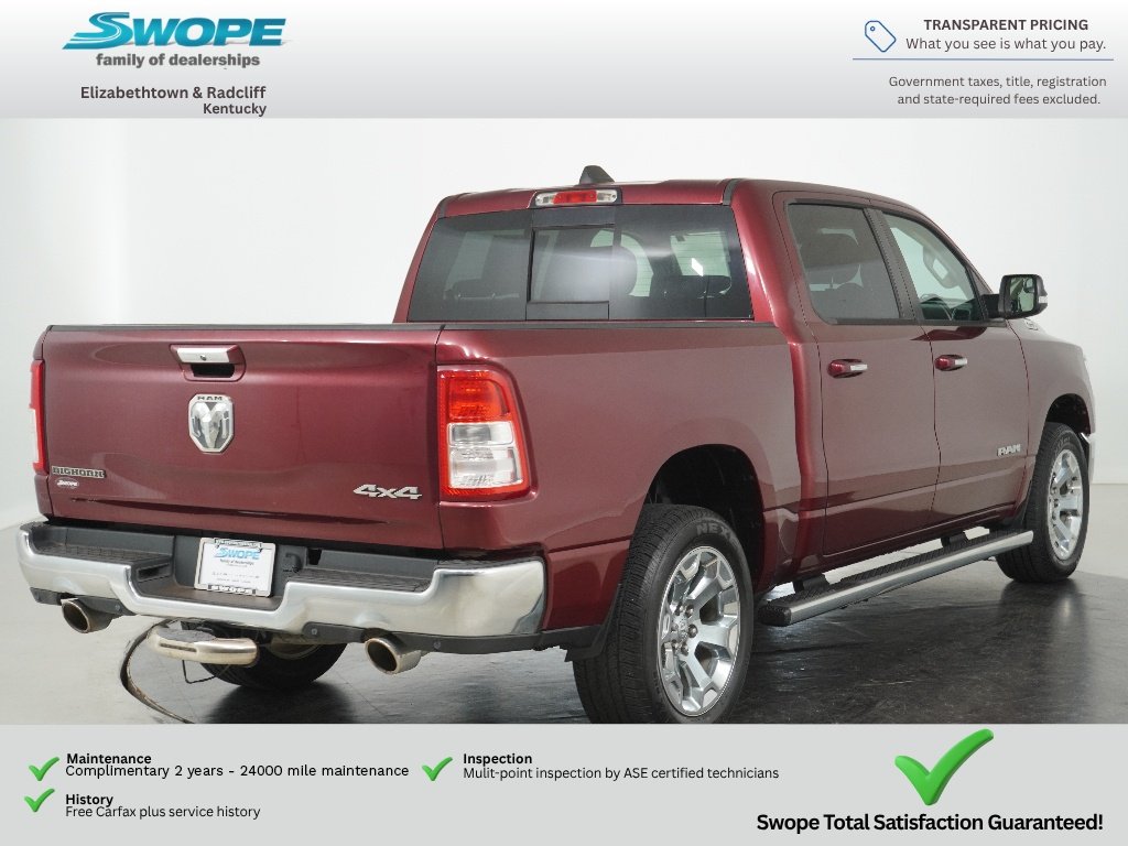 Used 2020 Delmonico Red Pearlcoat Ram Big Horn image 3