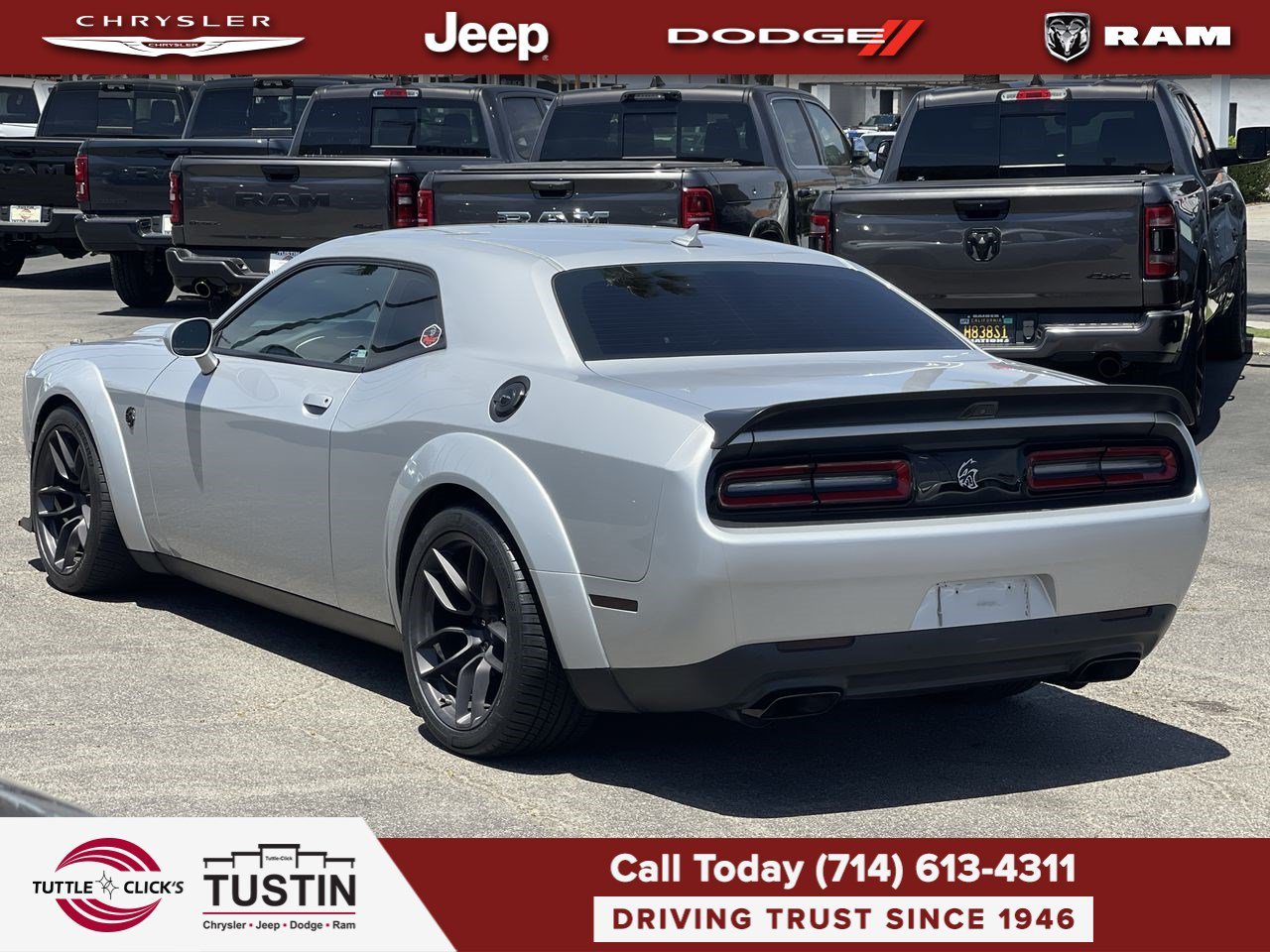 Used 2019 Triple Nickel Clearcoat Dodge SRT Hellcat Redeye Widebody image 5