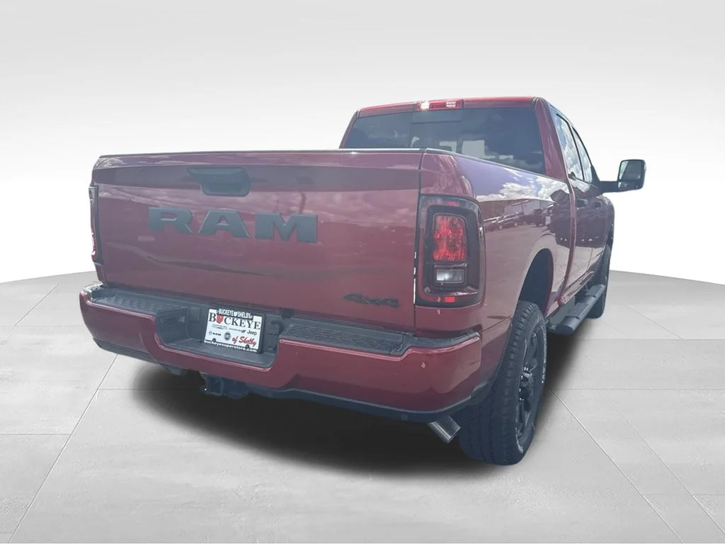 New 2026 Molten Red Pearl-Coat Exterior Paint RAM Black Express image 3