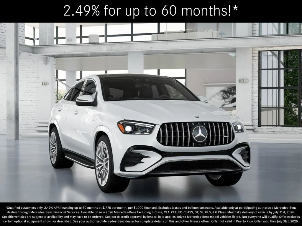 New 2026 MANUFAKTUR Moonlight White Metallic Mercedes-Benz AMG® GLE 53 4MATIC+ Coupe image 9