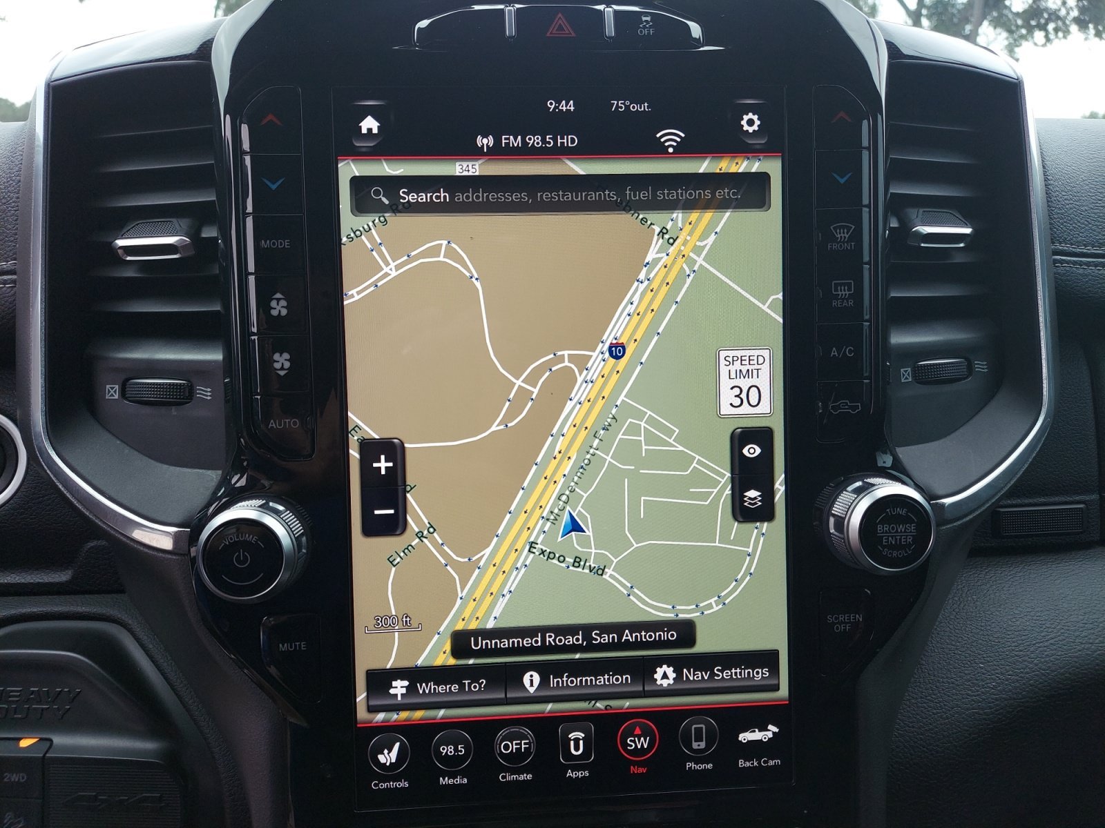 Used 2021 Diamond Black Crystal Pearlcoat Ram Laramie image 14