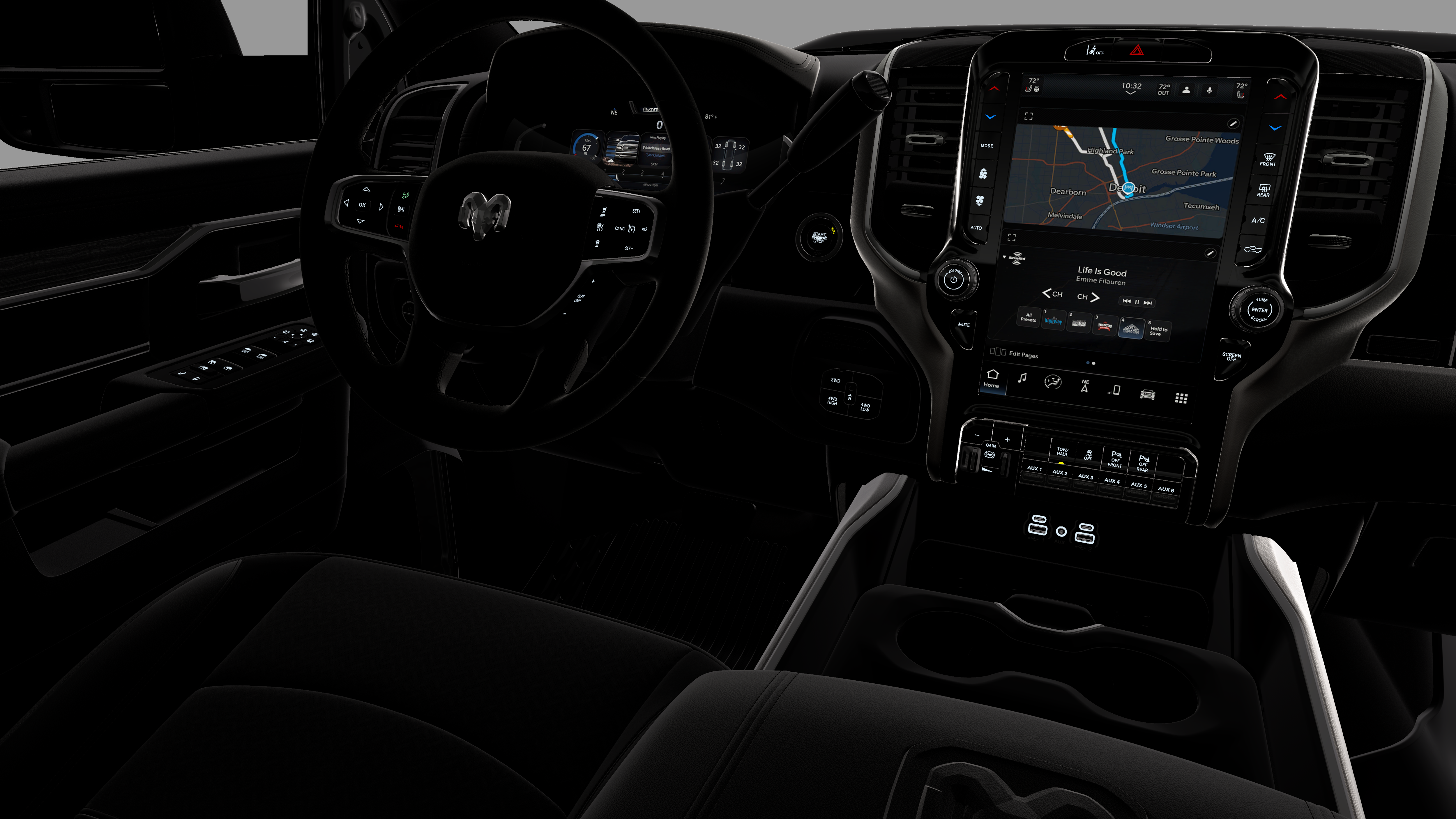 New 2026 Diamond Black Crystal Pearl-Coat Exterior Paint RAM LARAMIE image 21