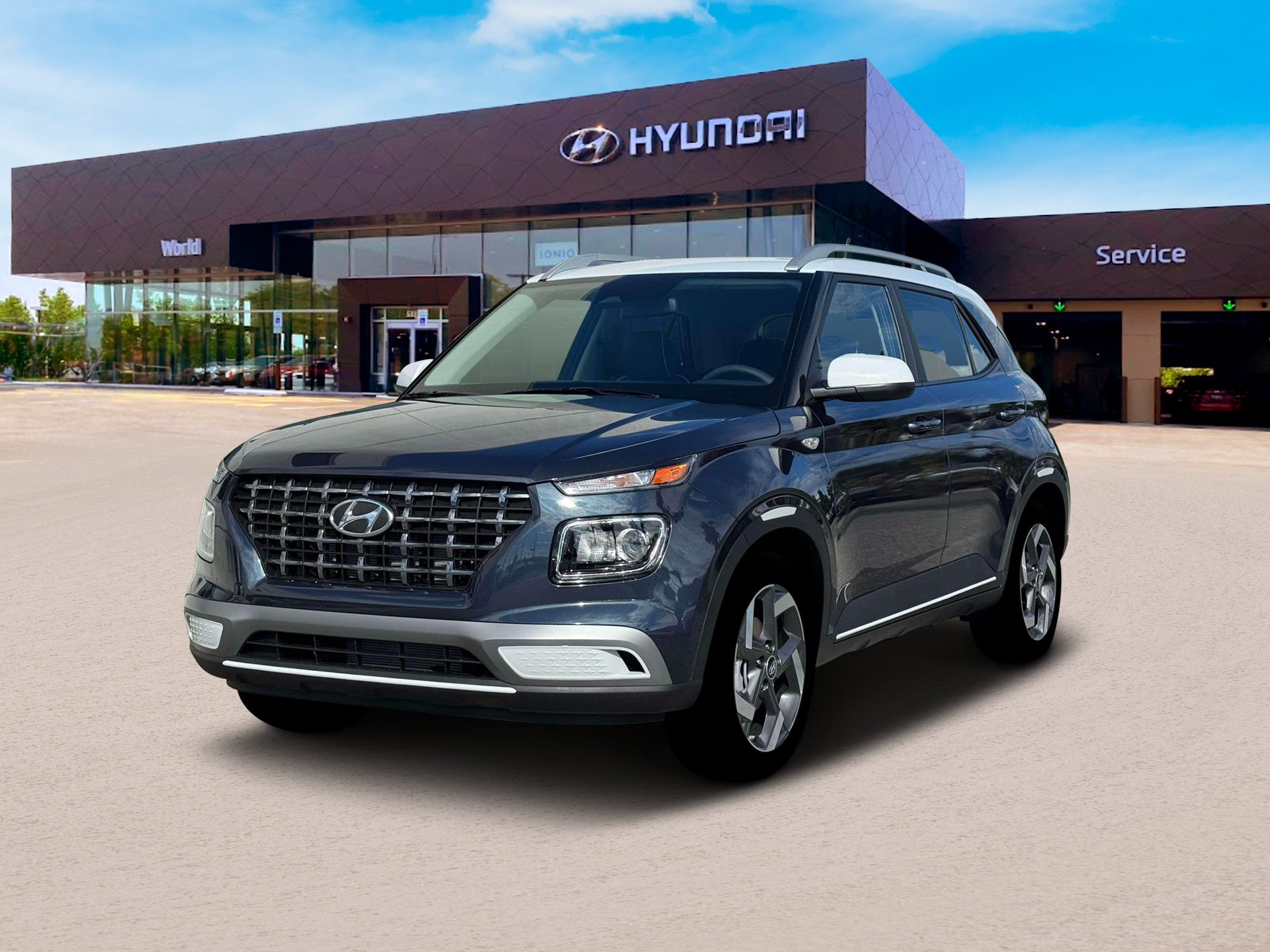 New 2026 Denim w/White Roof Hyundai SEL w/Two-Tone Roof image 1