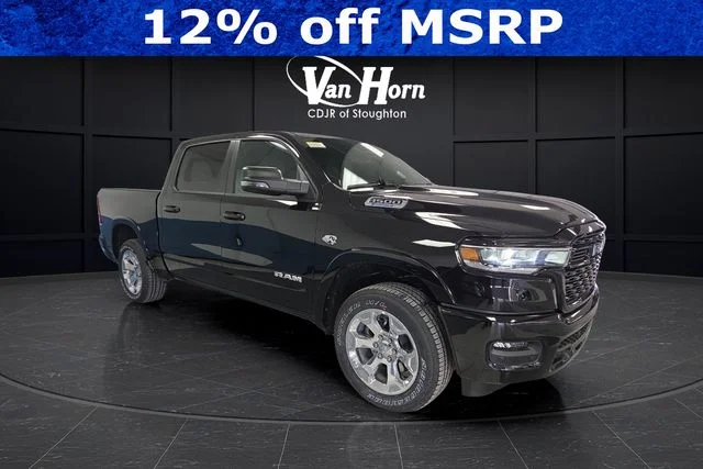 New 2026 Diamond Black Crystal Pearl-Coat Exterior Paint RAM Big Horn/Lone Star image 1
