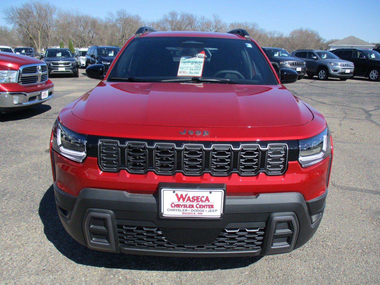 New 2026 Red Hot Pearl-Coat Exterior Paint Jeep Laredo image 10