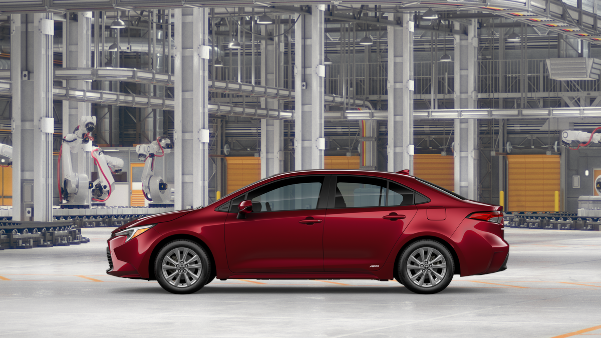 New 2026 Ruby Flare Pearl Toyota Hybrid LE image 4