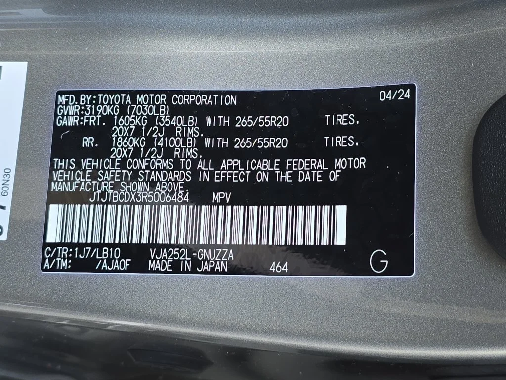 Certified Used 2024 ATOMIC SILVER Lexus 550 Premium+ image 40