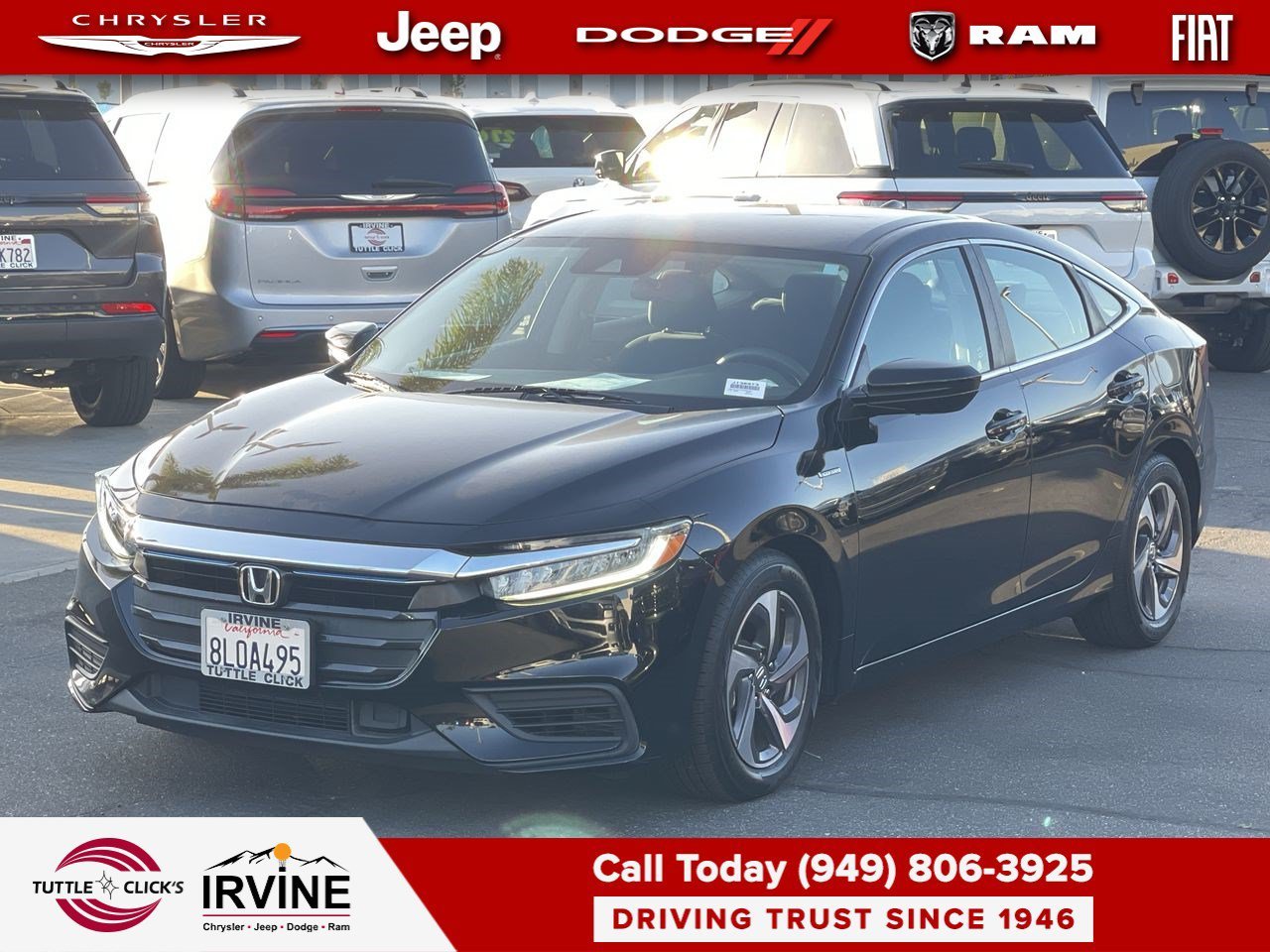 Used 2019 Crystal Black Pearl Honda EX image 3