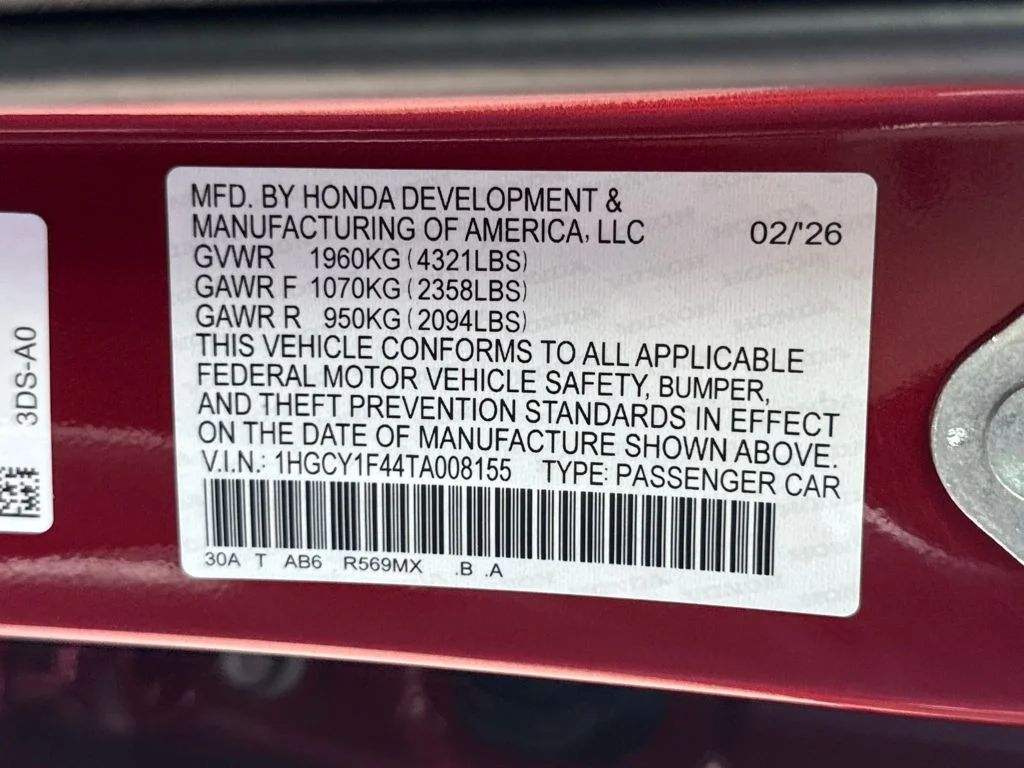 Certified Used 2026 Radiant Red Metallic Honda SE image 38