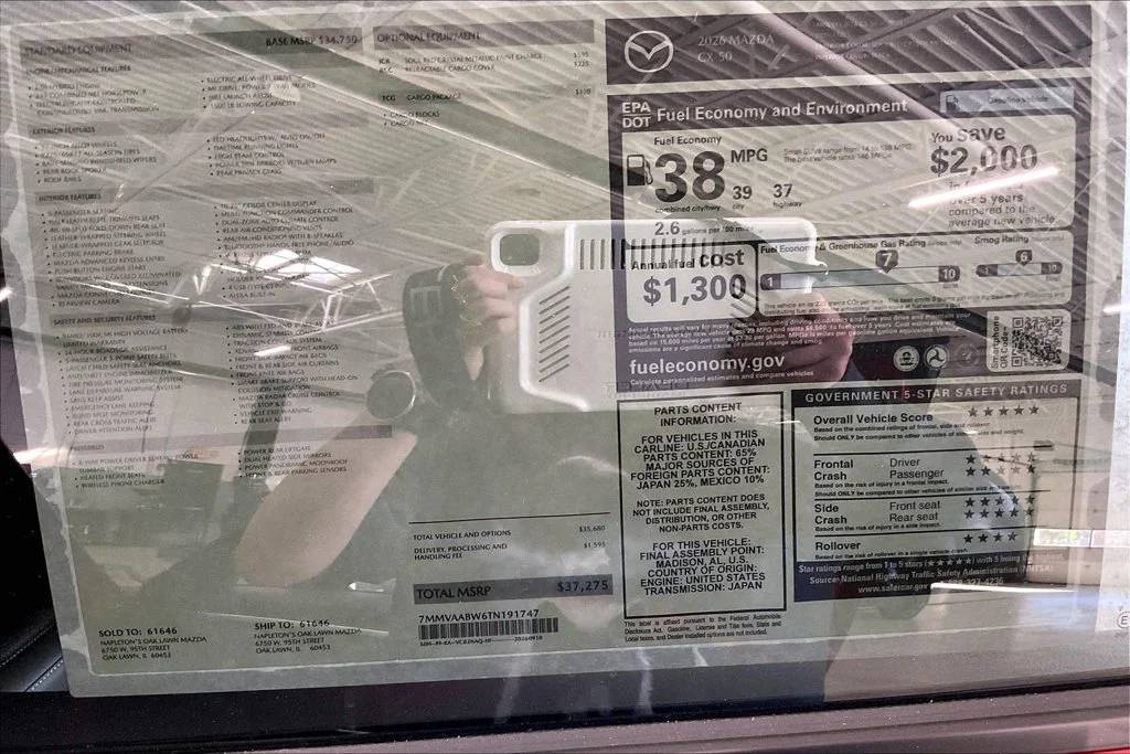 New 2026 Soul Red Crystal Metallic Mazda Preferred AWD image 13