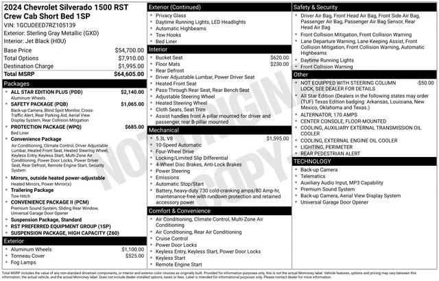 Used 2024 Gray Chevrolet RST image 5