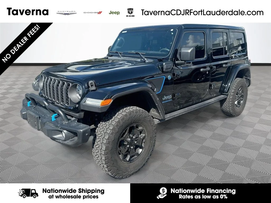 Used 2023 Black Jeep Rubicon 20th Anniversary Edition 4xe image 1