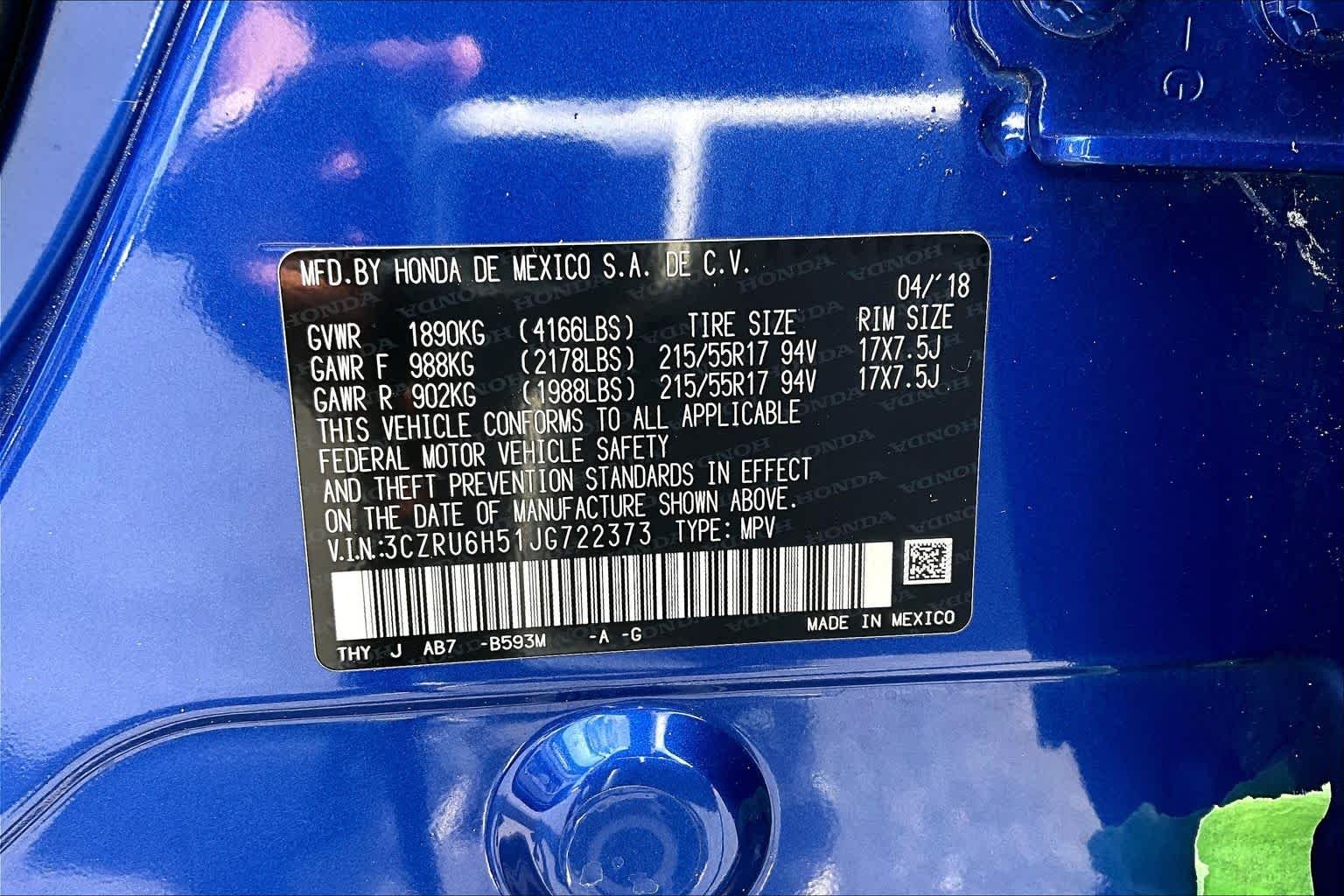 Used 2018 BLUE Honda EX image 36