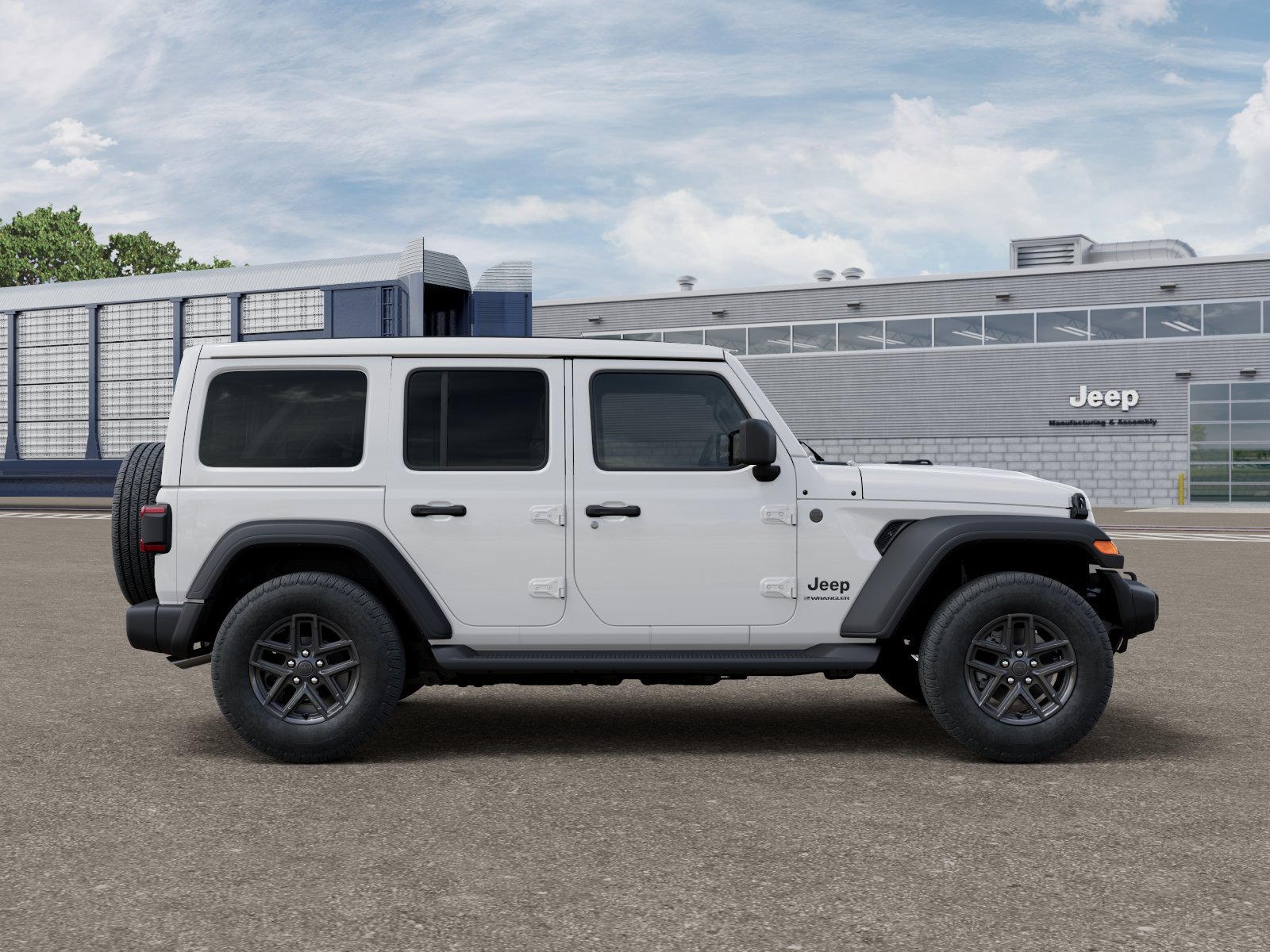 New 2026 Bright White Clear-Coat Exterior Paint Jeep Sport S image 21