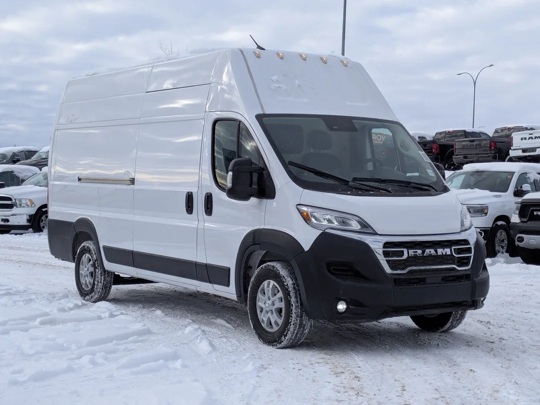 New 2026 White RAM SLT - - Super High Roof - Package 22G - LED Headlamps - Cargo Partition - Remote Start & More! image 2