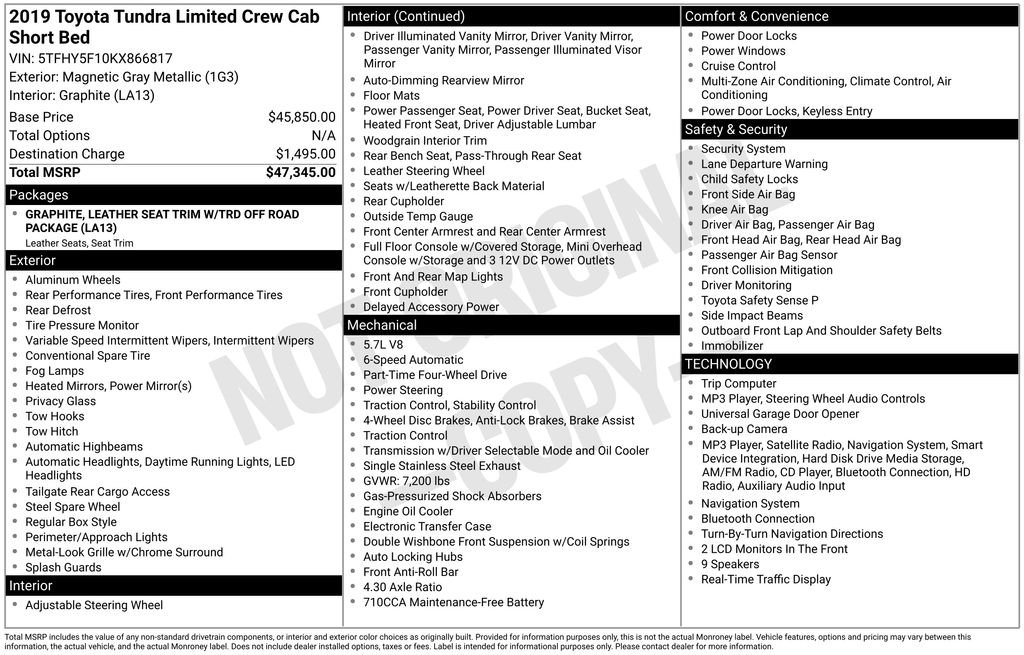 Certified Used 2019 Gray Toyota Limited image 31