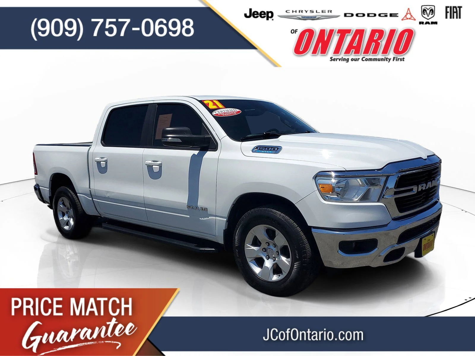 Certified Used 2021 White Ram Big Horn/Lone Star image 1