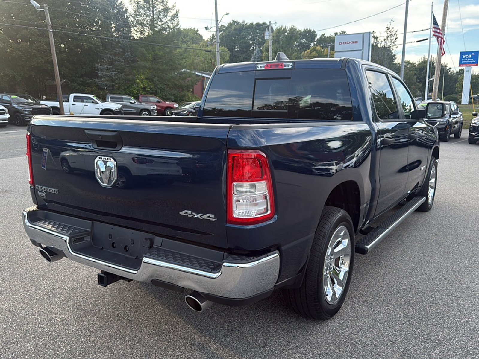 Used 2023 Patriot Blue Pearlcoat Ram Big Horn Crew Cab 4x4 5