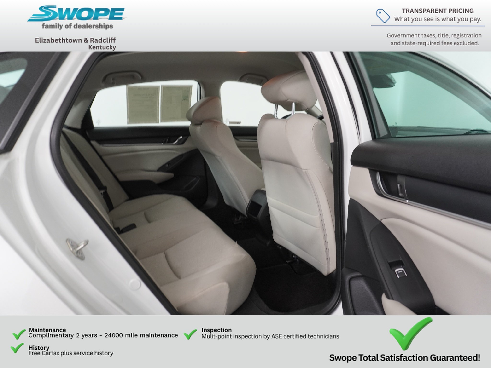 Used 2018 White Orchid Pearl Honda Base image 11