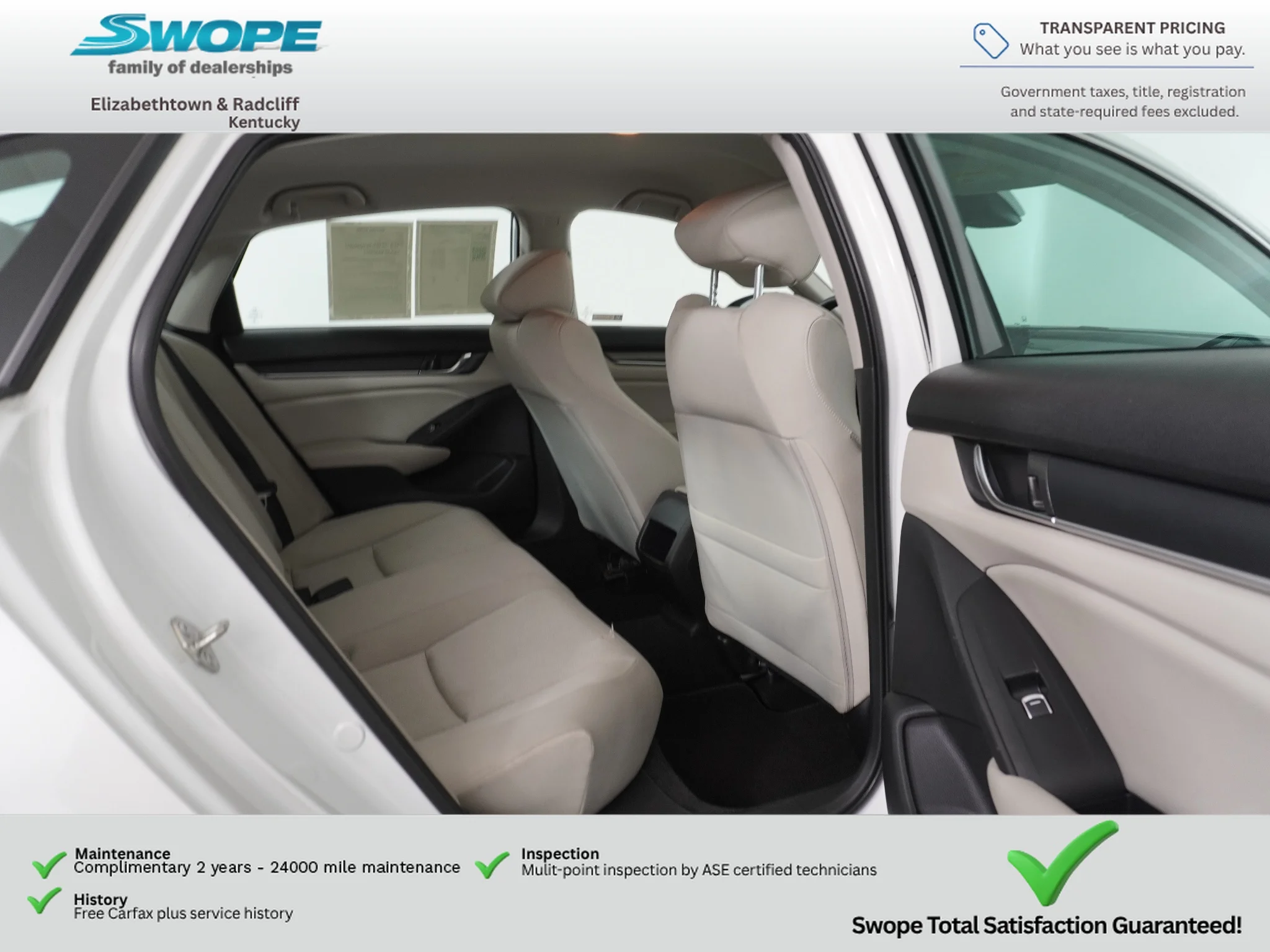 Used 2018 White Orchid Pearl Honda Base image 11