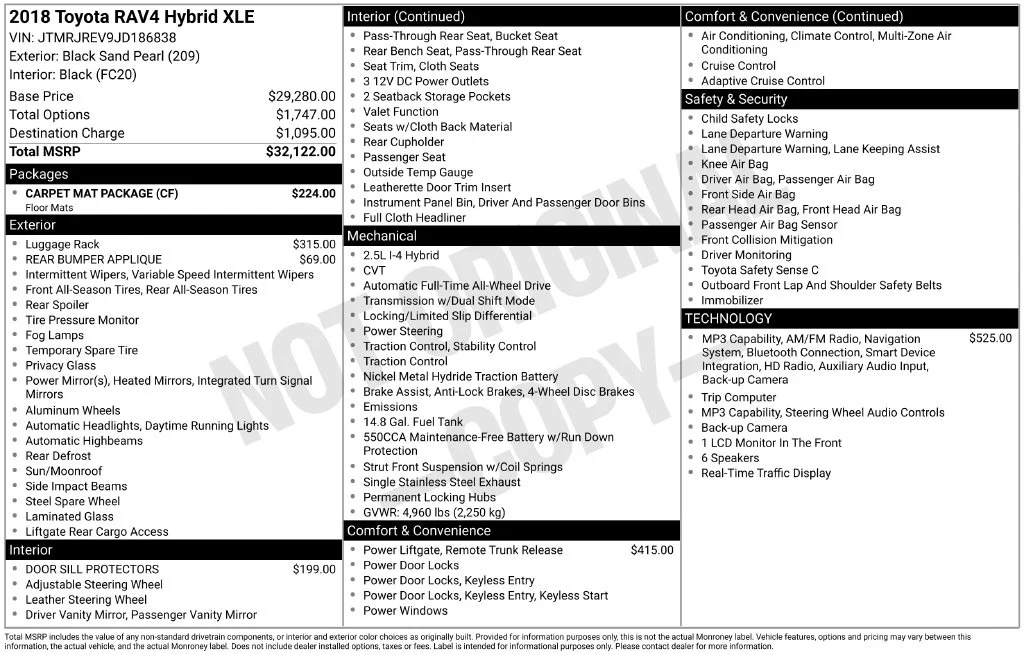 Used 2018 Black Sand Pearl Toyota XLE image 41