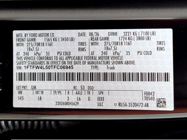 New 2026 Agate Black Metallic Ford Tremor® image 67