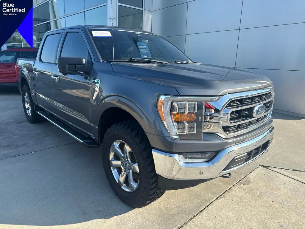 Used 2022 Carbonized Gray Metallic Ford XLT image 1