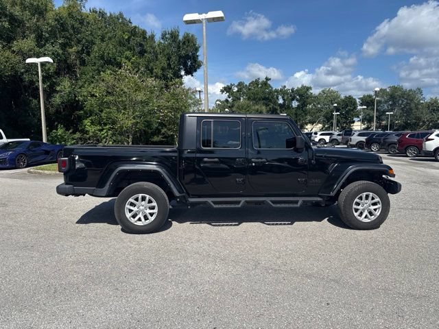 Used 2023 Black Clearcoat Jeep Sport S Crew Cab Pickup image 7
