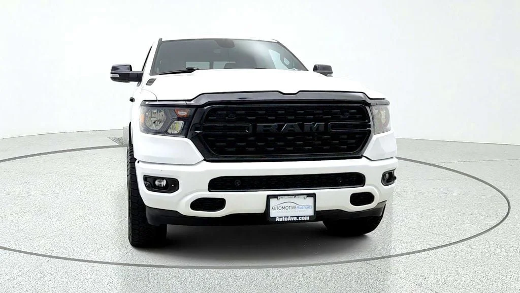 Used 2023 Bright White Clearcoat Ram Big Horn Quad Cab 4x4 Night Edition w/ HEMI V8 & Level 2 Group image 2