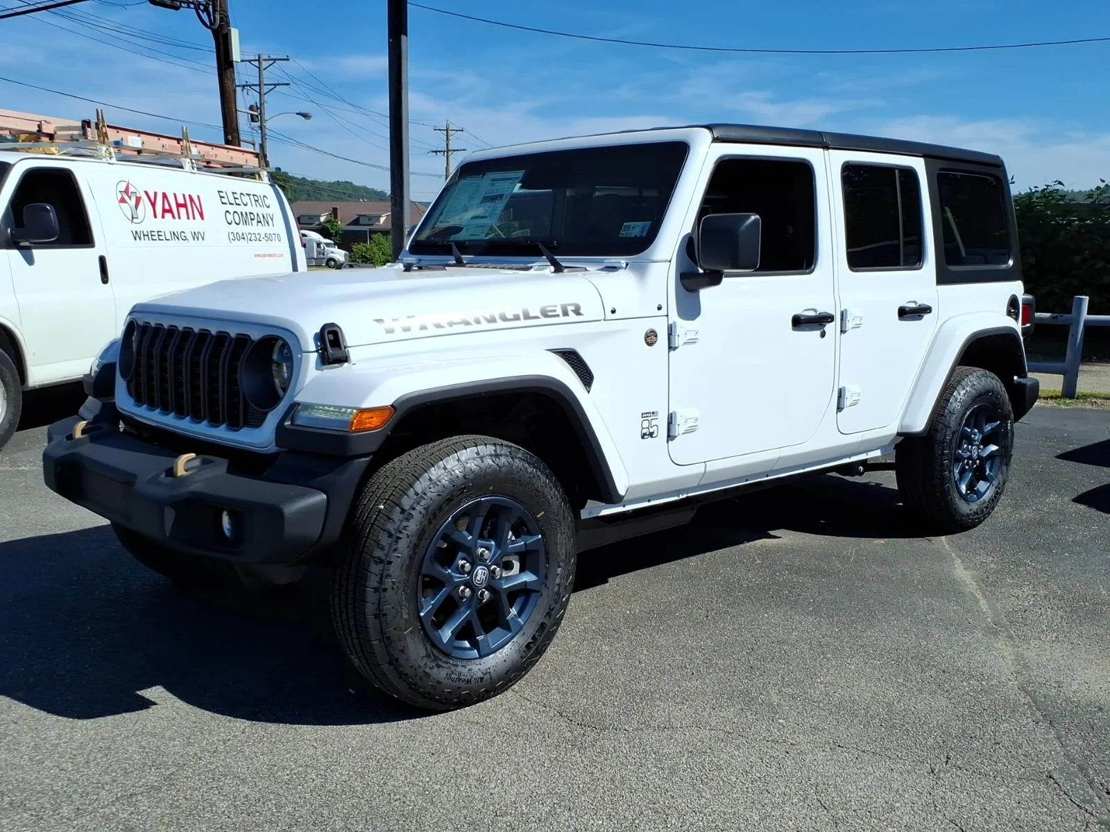 New 2026 Bright White Clearcoat Jeep 85th Anniversary Edition image 2