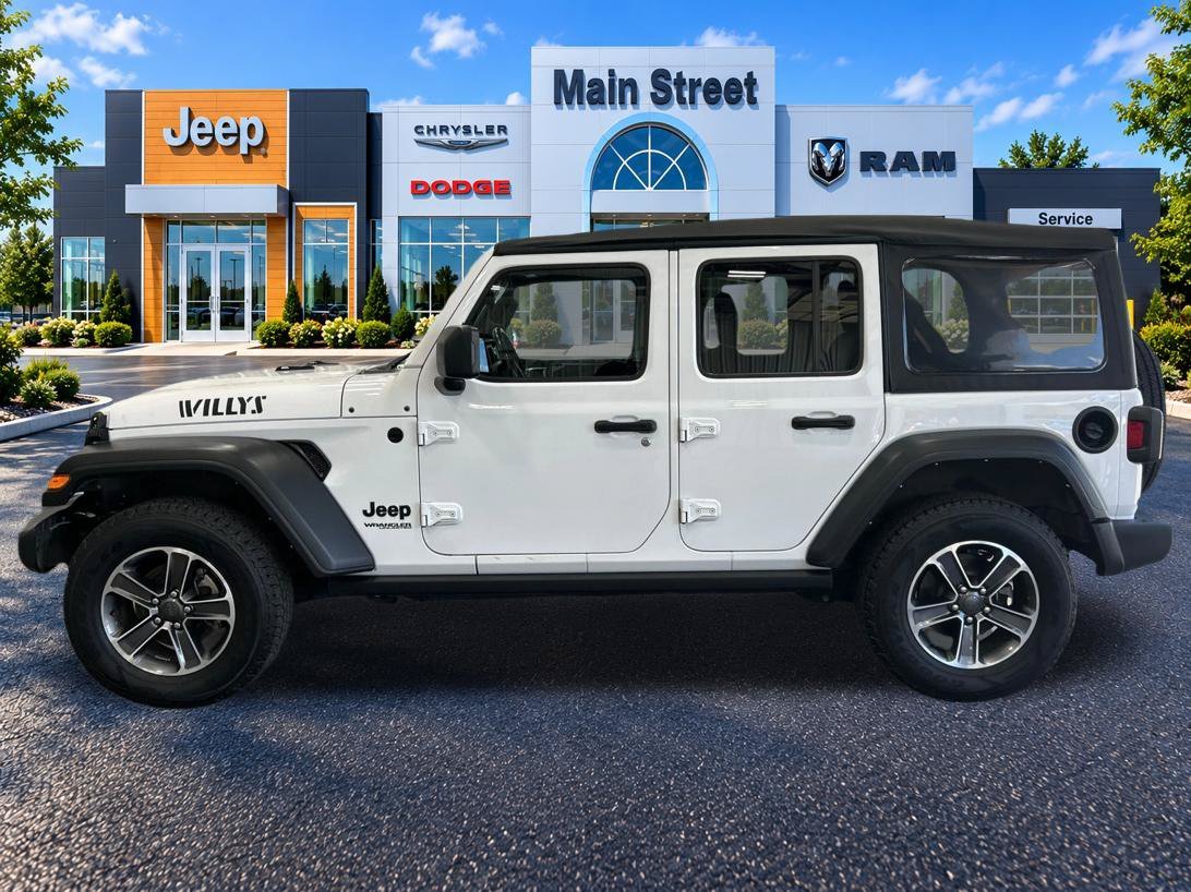 Used 2022 Jeep Wrangler Unlimited Willys with VIN 1C4HJXDN8NW194179 for sale in Kansas City