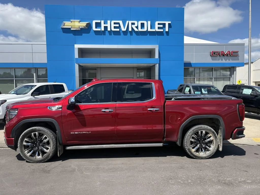 Used 2024 Volcanic Red Tintcoat GMC Denali image 1