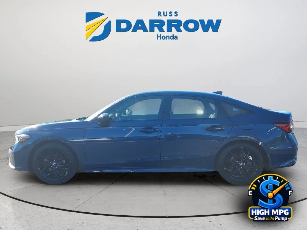 Certified Used 2025 Blue Lagoon Pearl Honda 4D HYBRID SPORT image 2