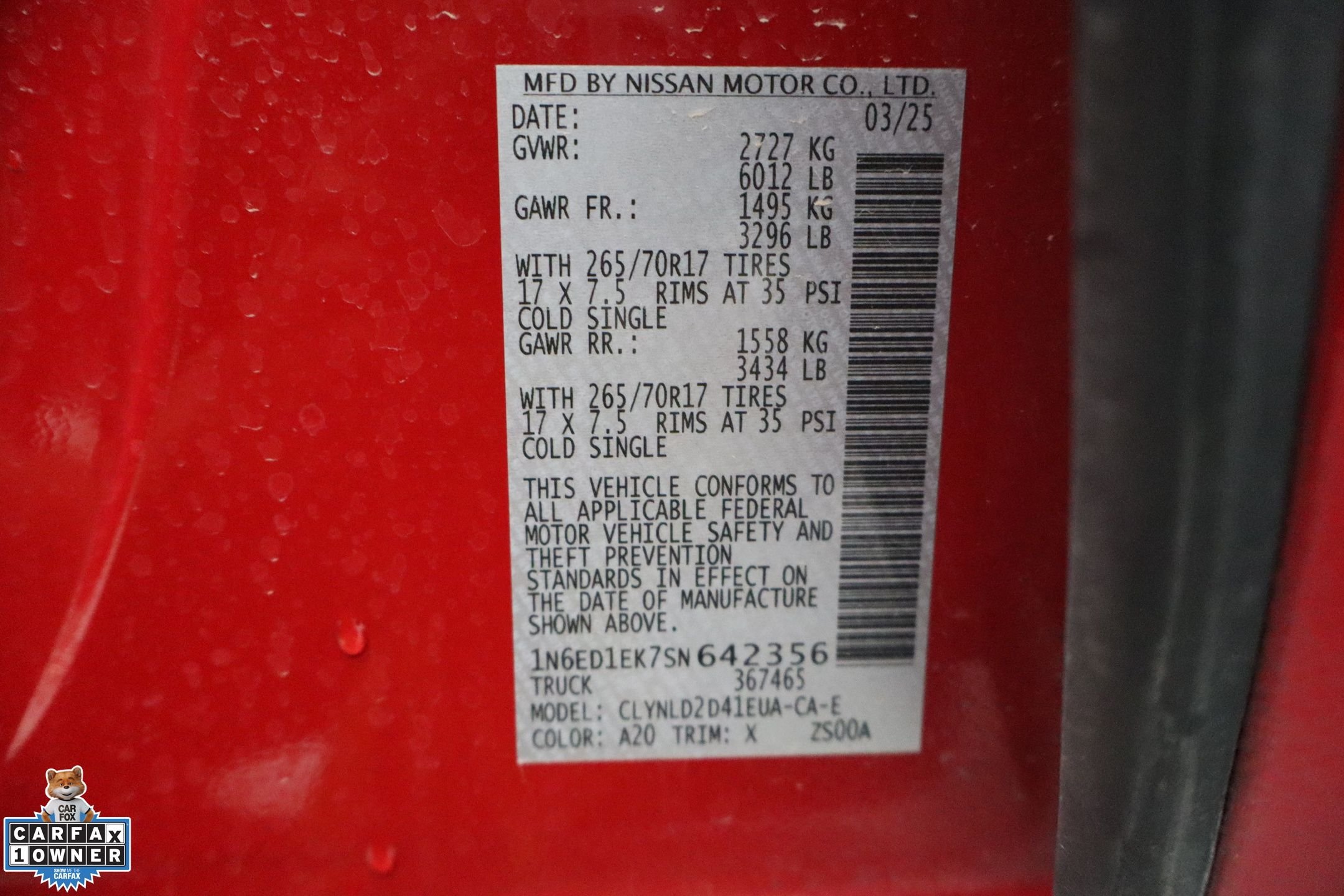 Used 2025 Red Nissan PRO-4X image 29