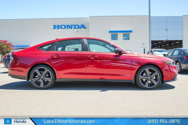 New 2026 Radiant Red Metallic Honda Sport Hybrid image 6