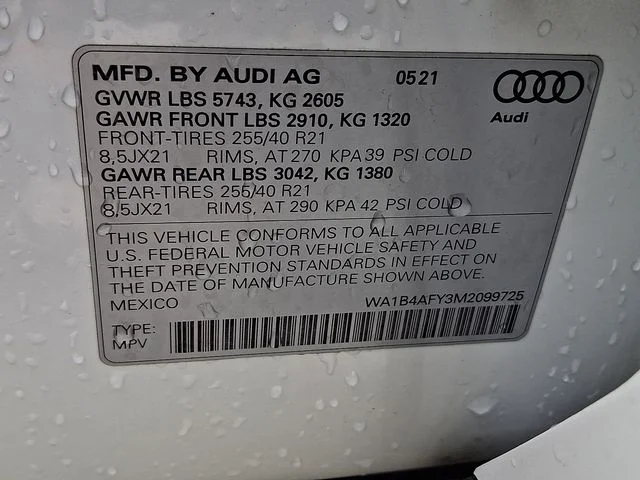 Used 2021 White Audi Premium Plus image 27