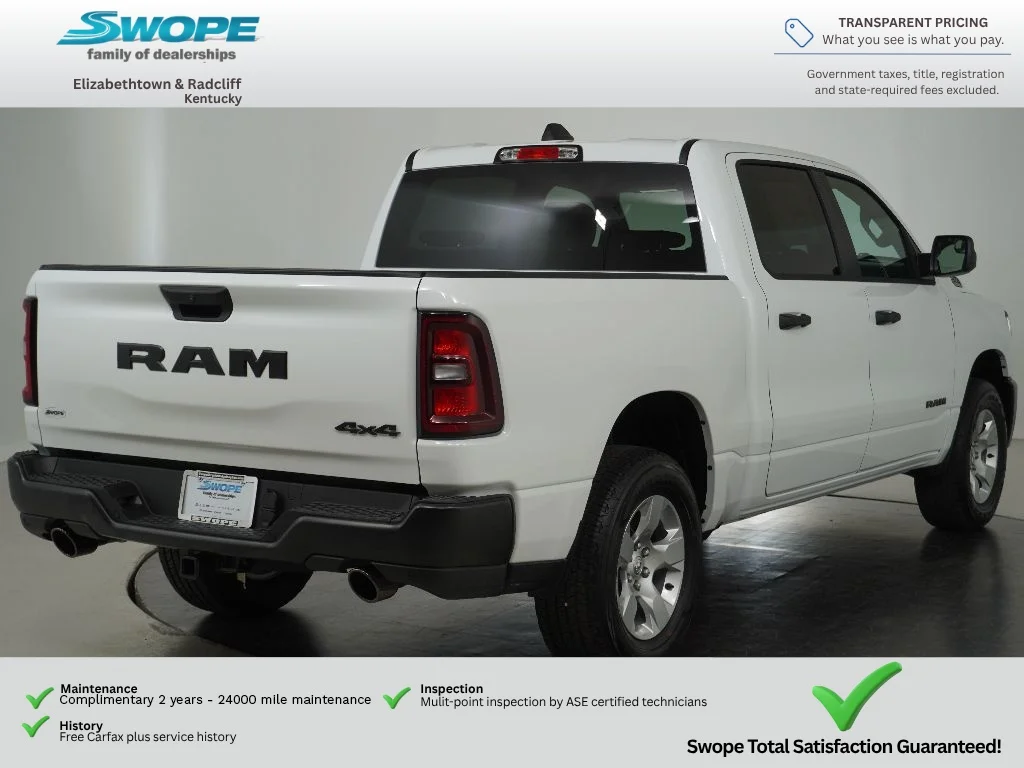New 2026 Bright White Clear-Coat Exterior Paint RAM Tradesman image 3
