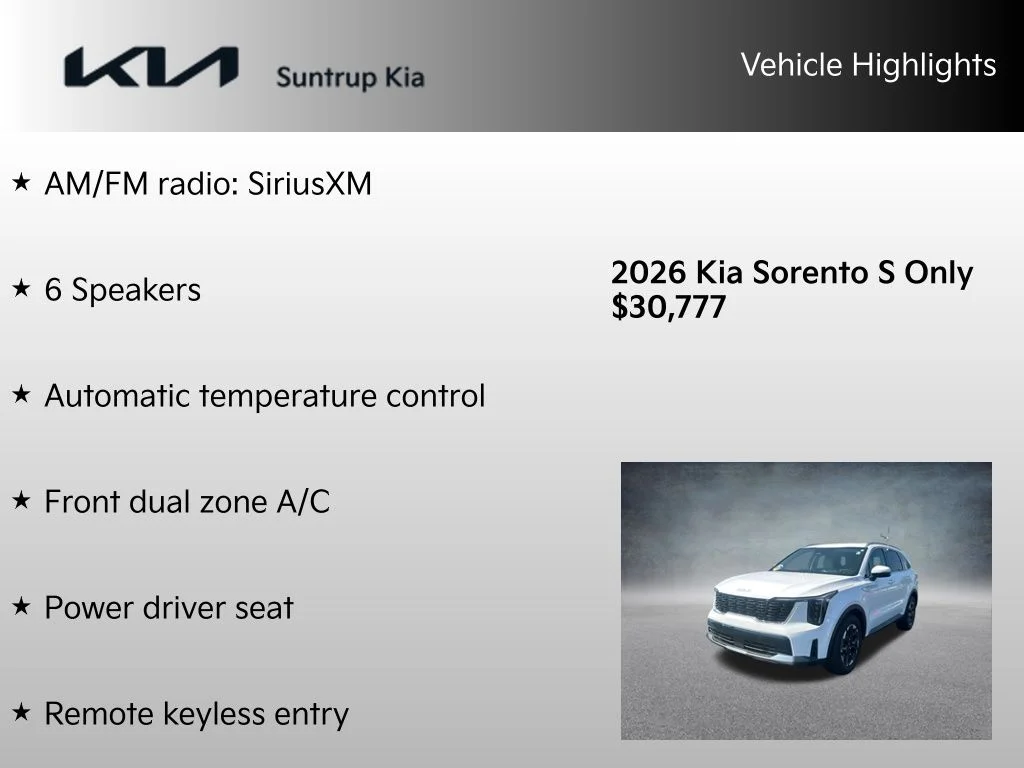 2026 Kia Sorento S - Photo 8