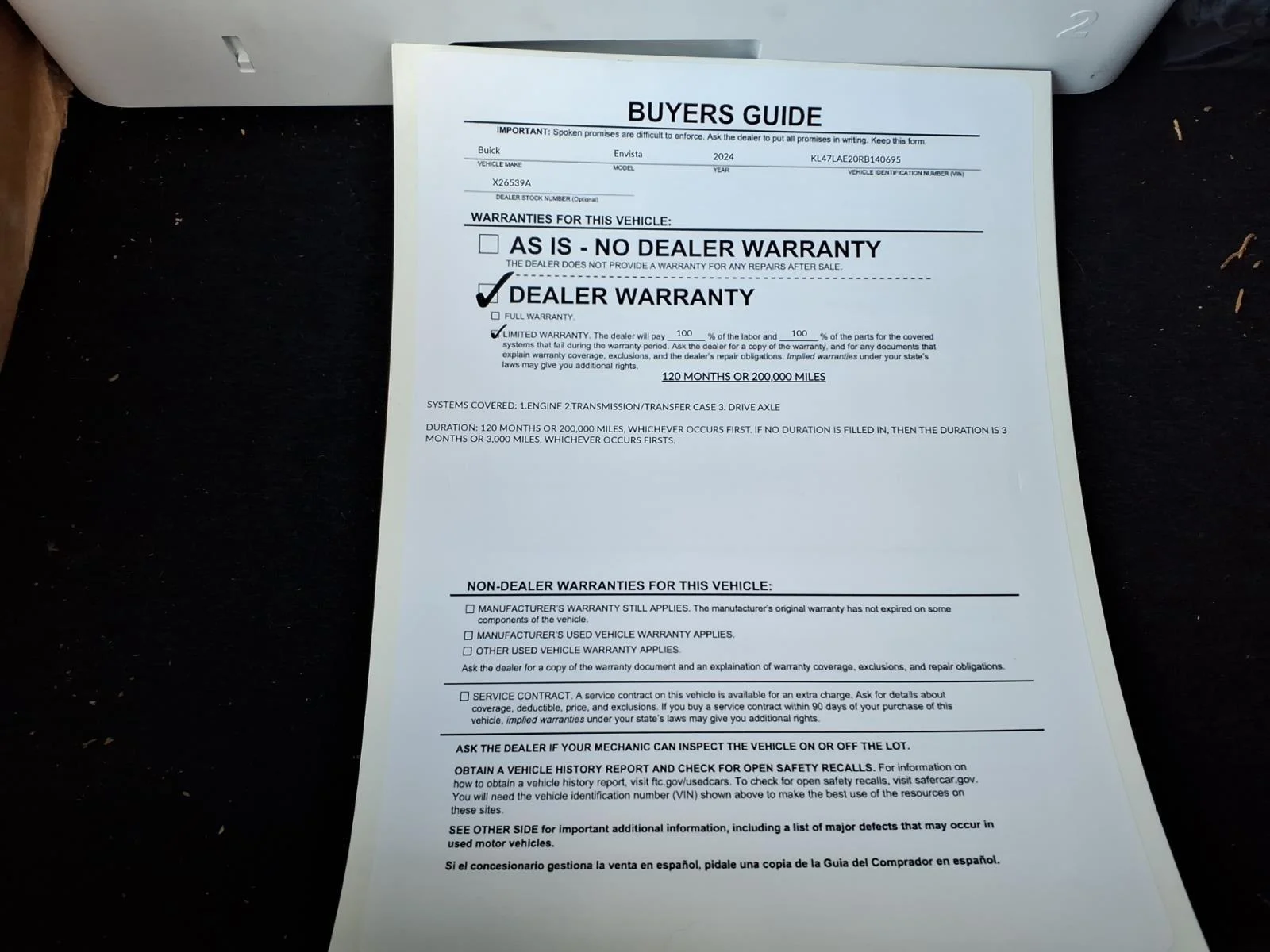 Used 2024 Cinnabar Metallic Buick Preferred image 35
