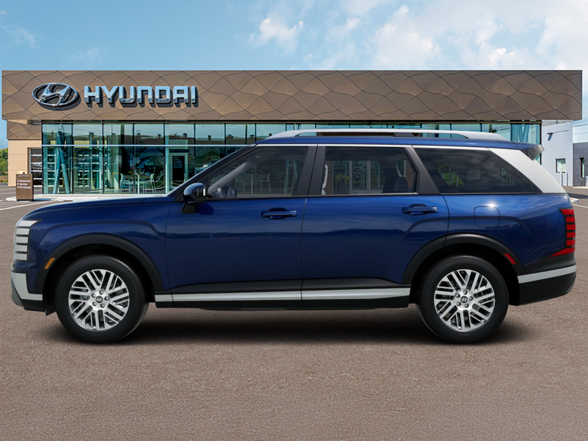 New 2026 Blue Hyundai SEL AWD image 3