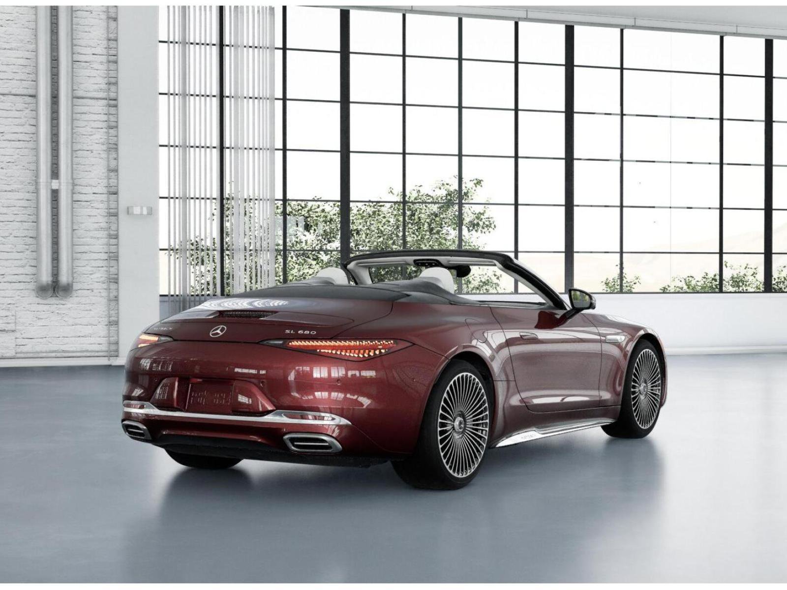 New 2026 MANUFAKTUR exclusive barolo red metallic Mercedes-Benz Maybach SL 680 Monogram Series image 22