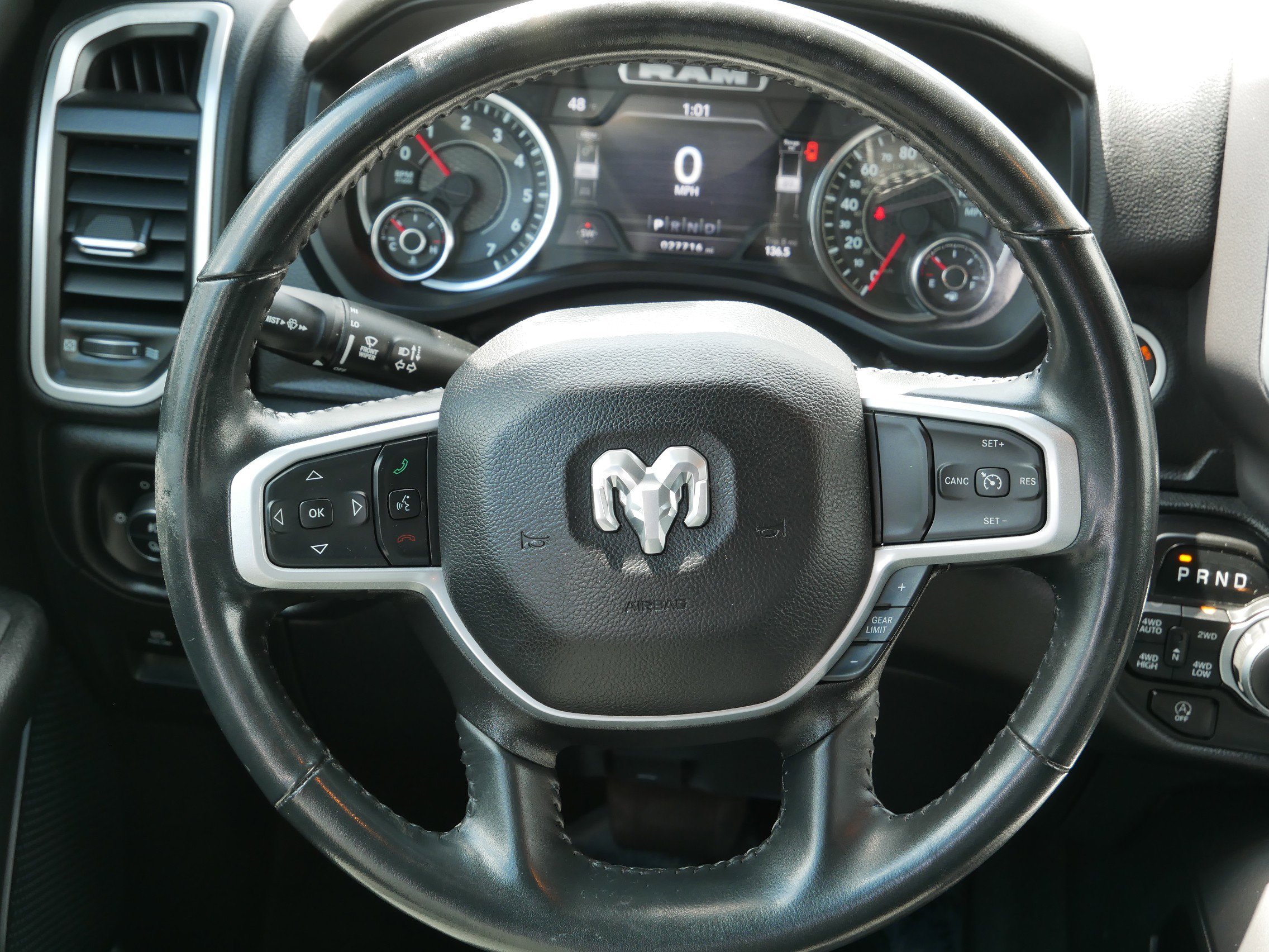 Used 2023 Granite Crystal Metallic Clearcoat Ram Big Horn image 17