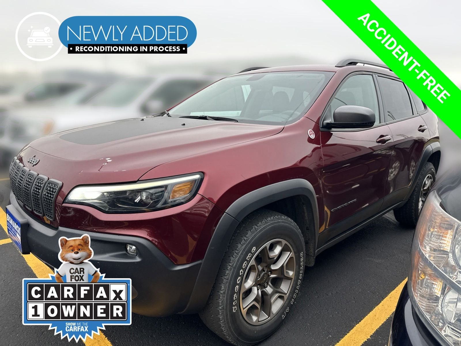 Used 2020 Red Jeep Trailhawk image 1