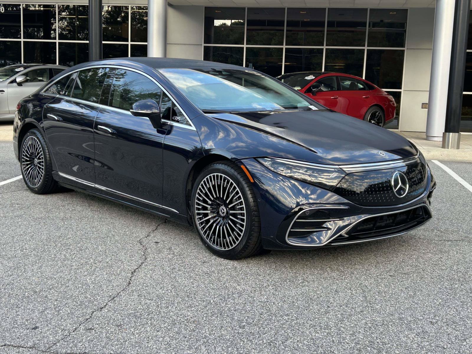 Certified Used 2023 Nautical Blue Metallic Mercedes-Benz EQS 580 4MATIC® Sedan image 4