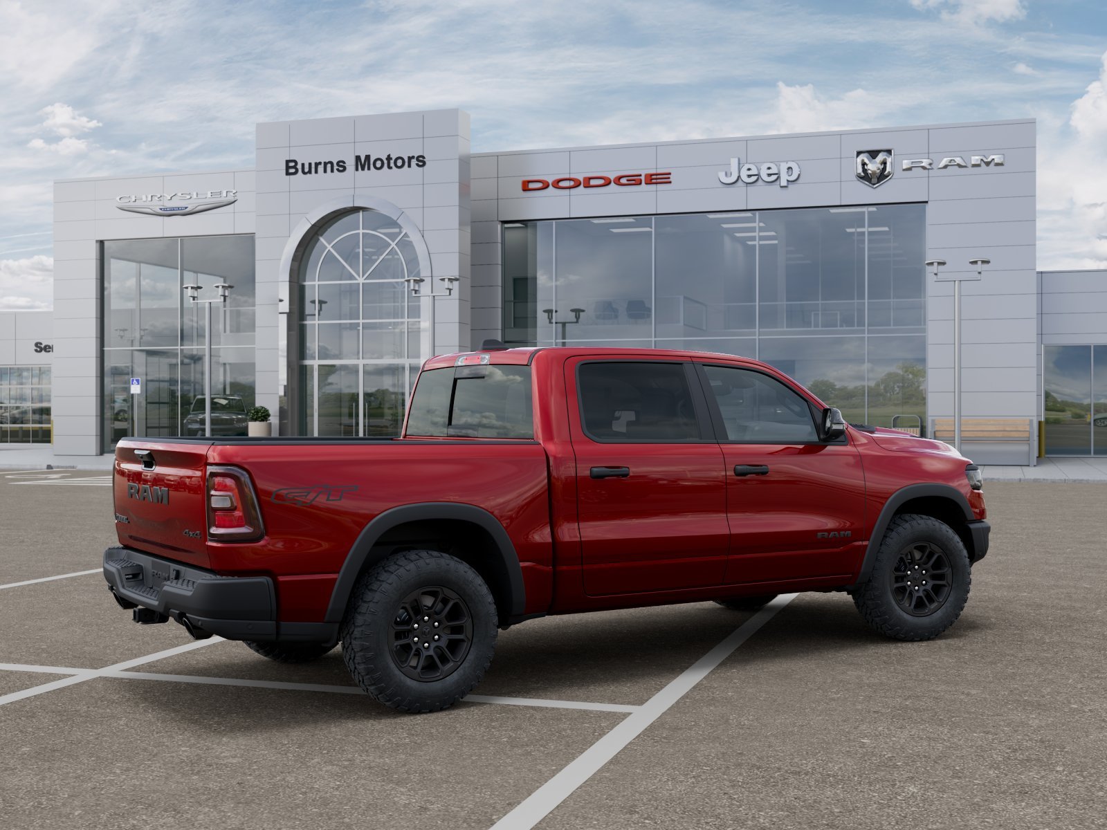 New 2027 Molten Red Pearl-Coat Exterior Paint RAM Rebel GT image 30