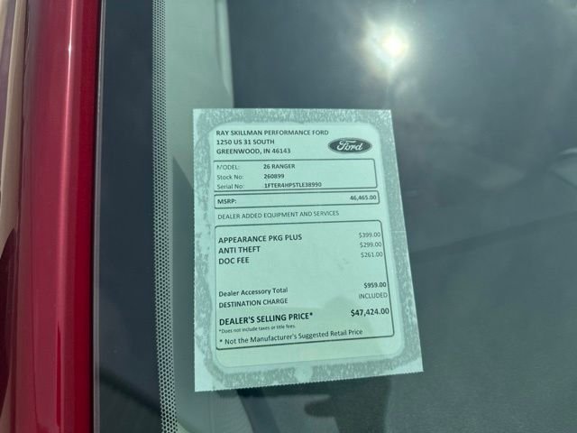New 2026 Ruby Red Metallic Tinted Clearcoat Ford XLT image 2