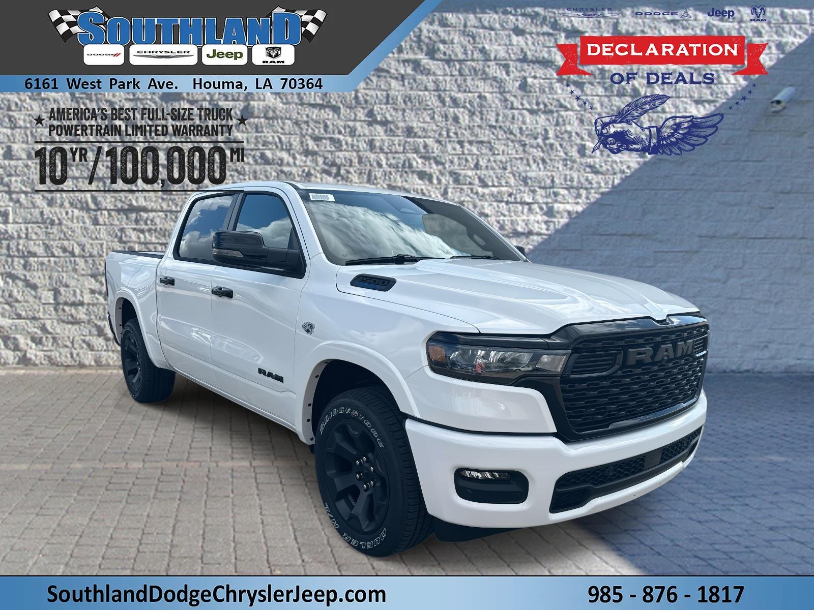 New 2026 Bright White Clear-Coat Exterior Paint RAM Big Horn image 1