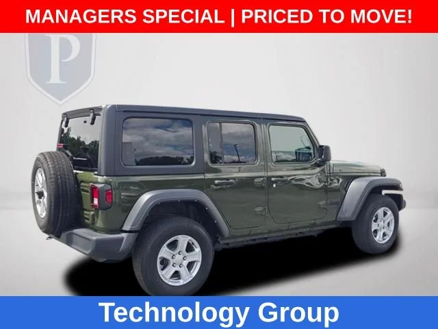 Used 2022 Green Jeep Unlimited Sport S image 6
