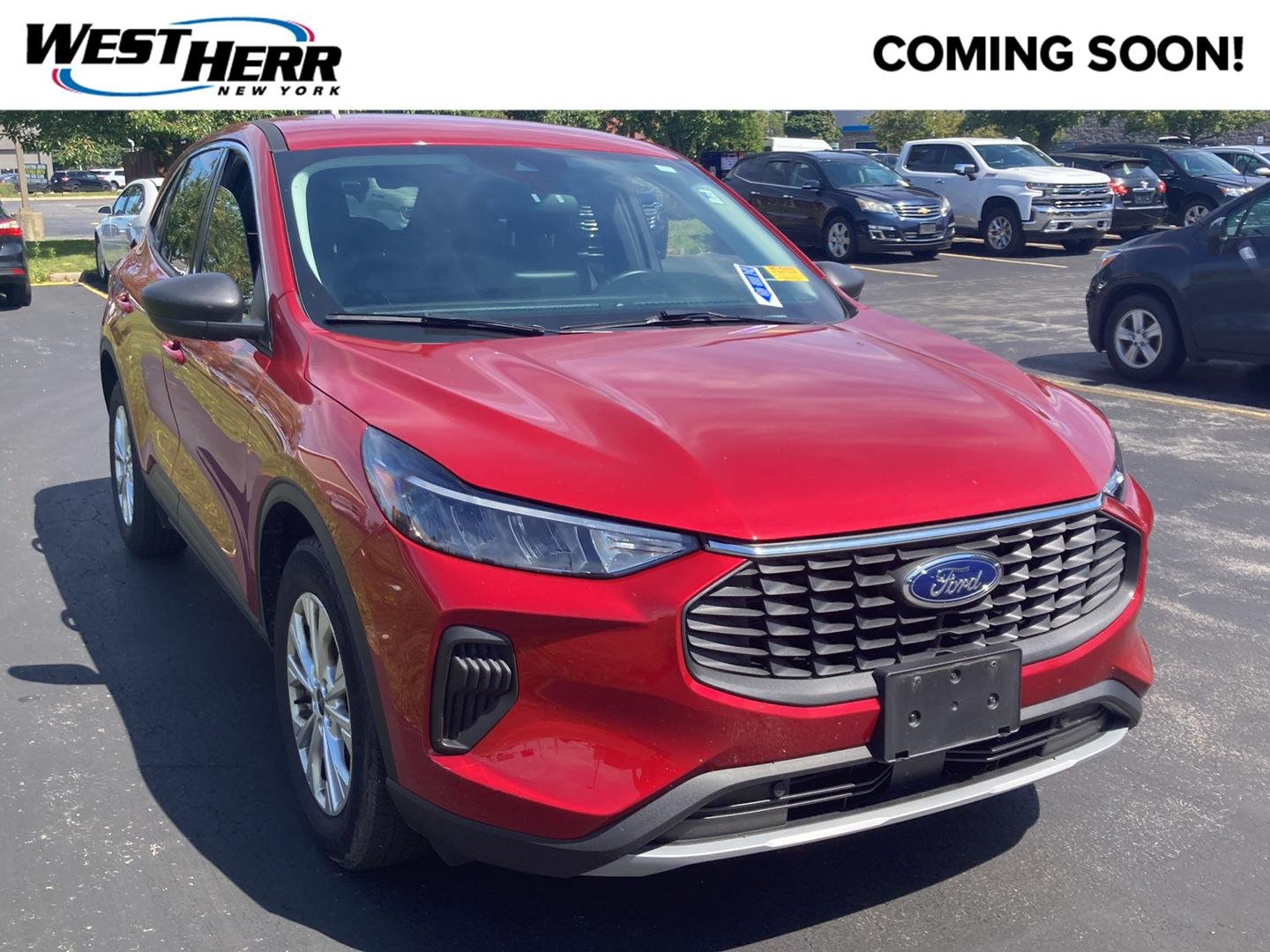 Used 2023 Rapid Red Metallic Tinted Clearcoat Ford Active image 1